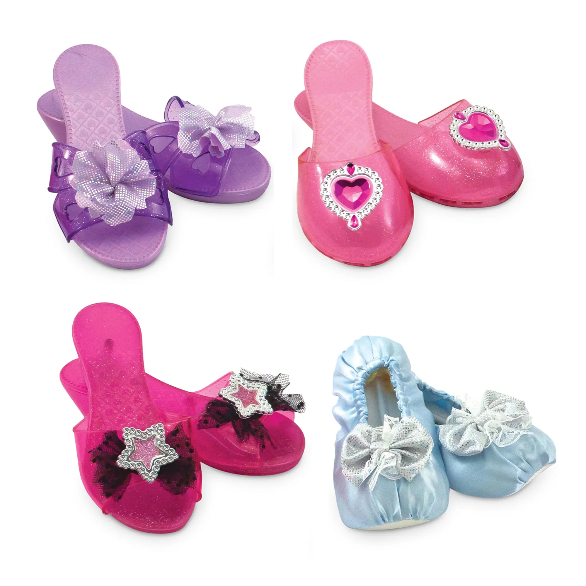 Melissa & Doug Step In Style! Dress-Up Shoes Role Play Collection