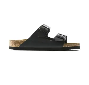 Mens Birkenstock Arizona Birko-Flor Black Slip On Sandals