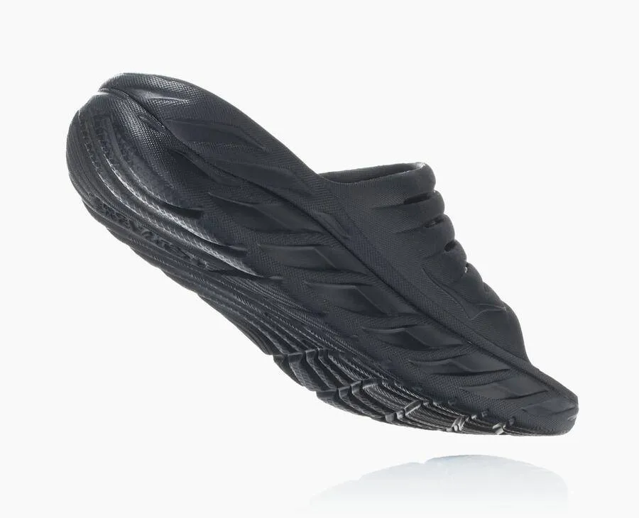 MEN'S HOKA ORA RECOVERY SLIDE | BLACK / BLACK