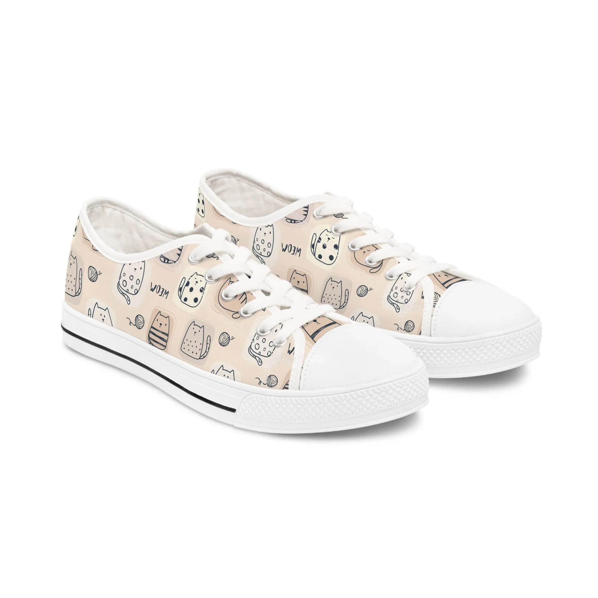 Meow Cat Women's Low Top Sneakers