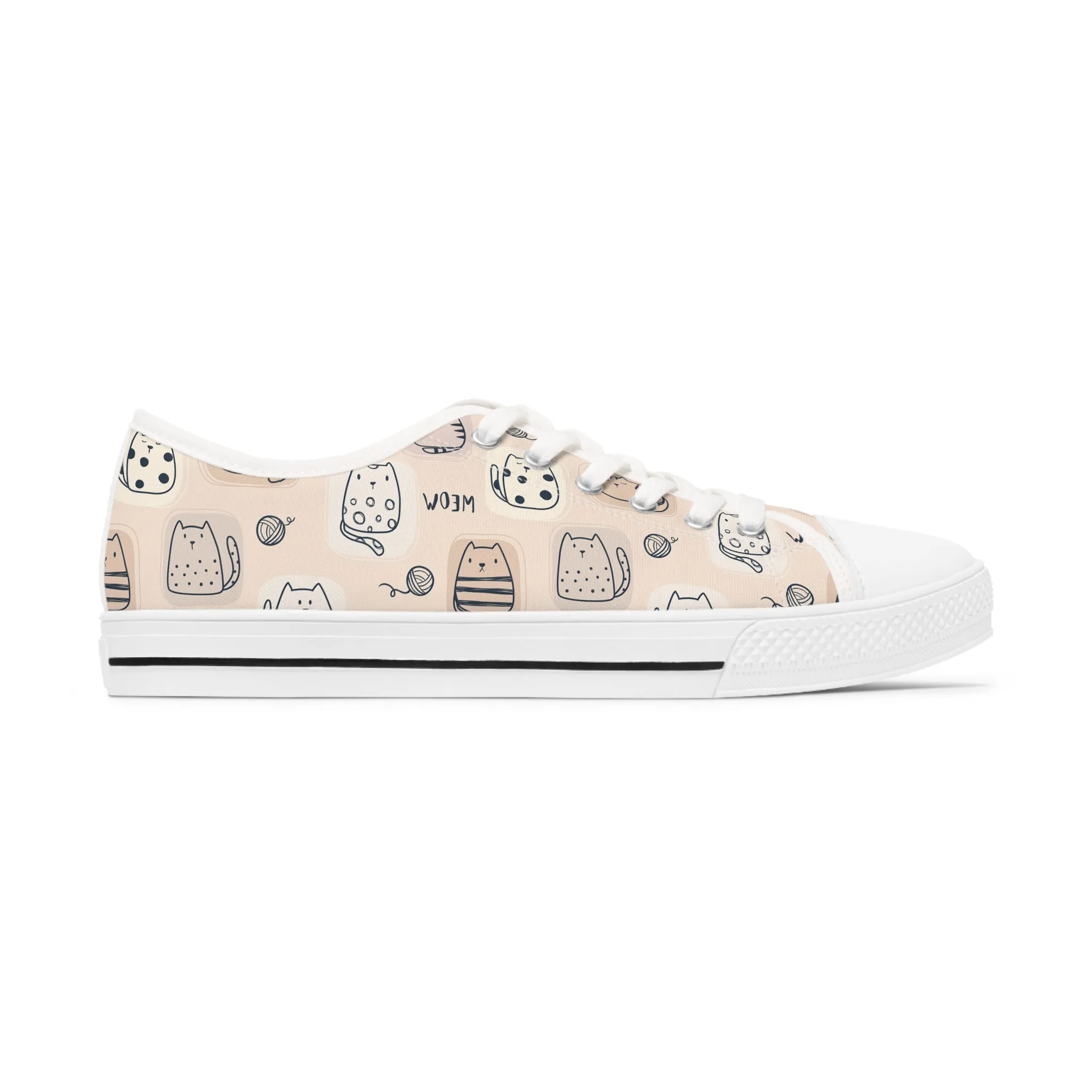 Meow Cat Women's Low Top Sneakers