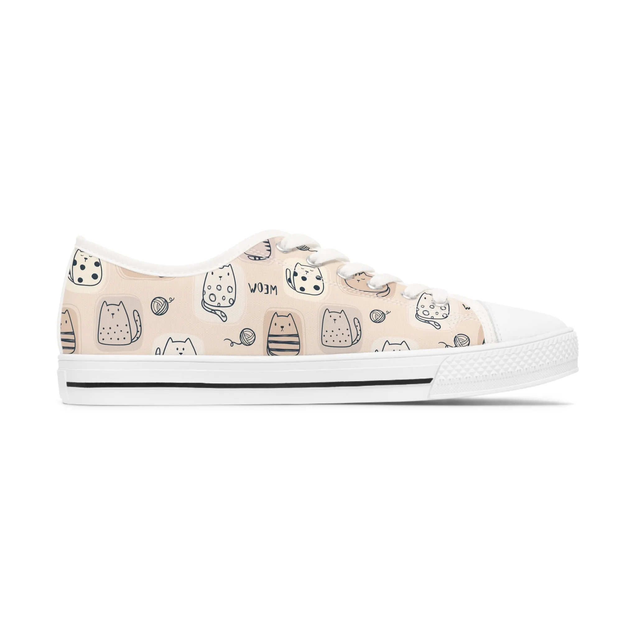 Meow Cat Women's Low Top Sneakers