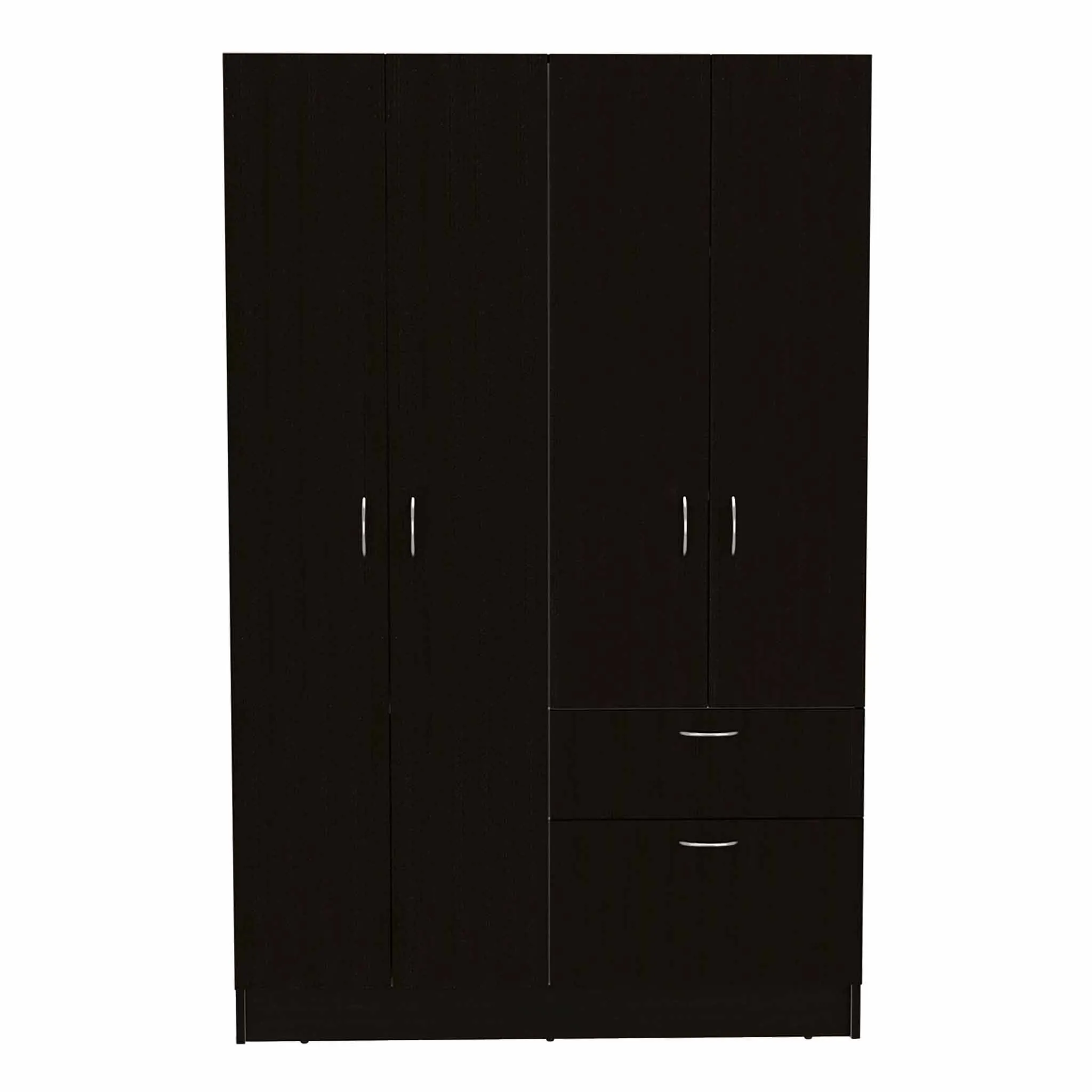 Mondo 1-Drawer Rectangle Armoire Black Wengue and White