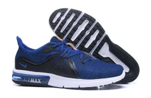 N A M Sequent Royal Blue White Black Men's Running Shoes Sneakers