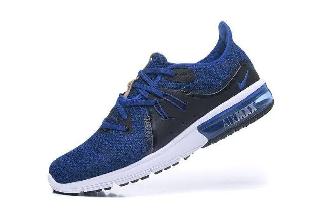 N A M Sequent Royal Blue White Black Men's Running Shoes Sneakers