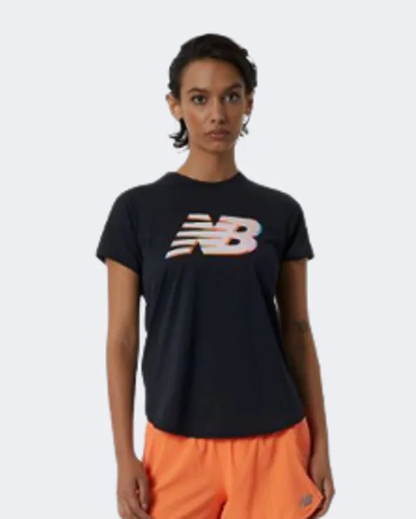 New Balance Graphic Accelerate Women Running T-Shirt Black