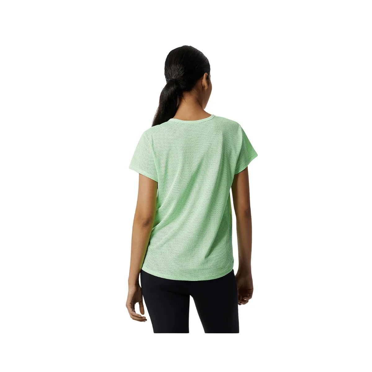 New Balance Printed Fast Flight Short Sleeve T-Shirt Lime Green Women