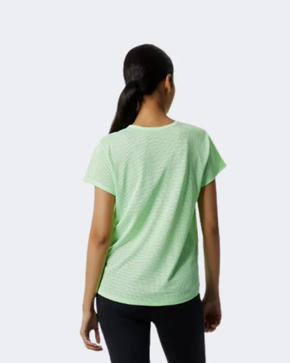 New Balance Printed Fast Flight Women Running T-Shirt Vibrant Green