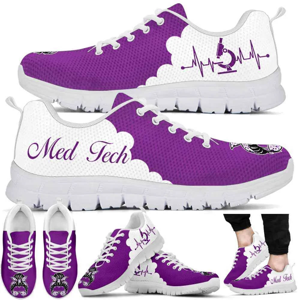 Nurse Sneaker, Med Tech Purple Cloud Sneakers, Best Shoes For Nurses