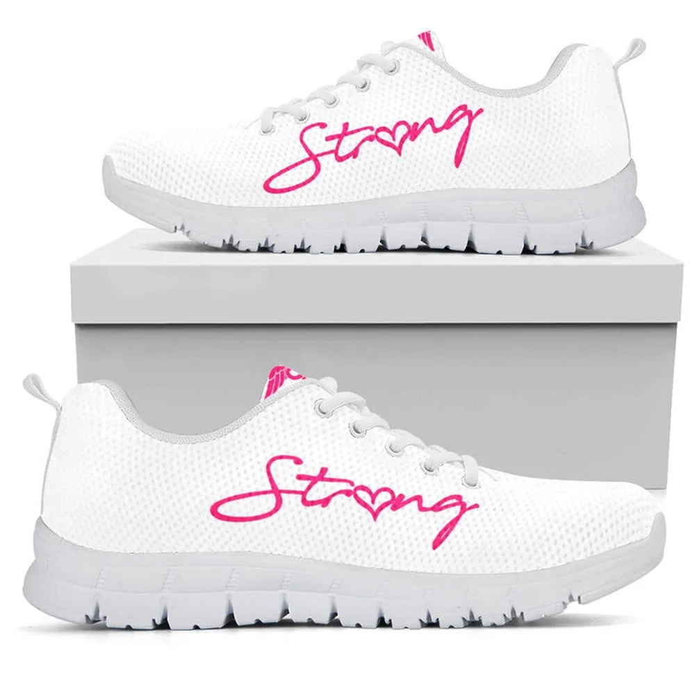 Nurse Sneaker, Nurse Strong Pink White Sneakers Shoes, Best Shoes For Nurses