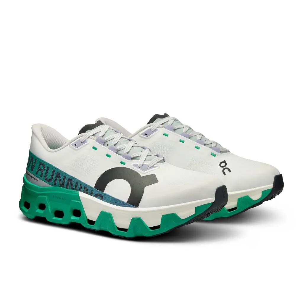 On Men's Cloudmonster Hyper Running Shoes Undyed / Mint