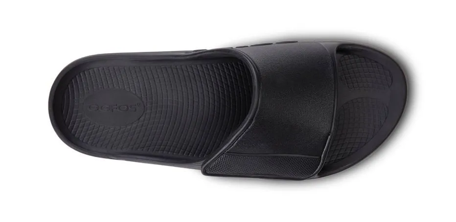 Oofos OOahh Sport Flex Slide - Matte Black