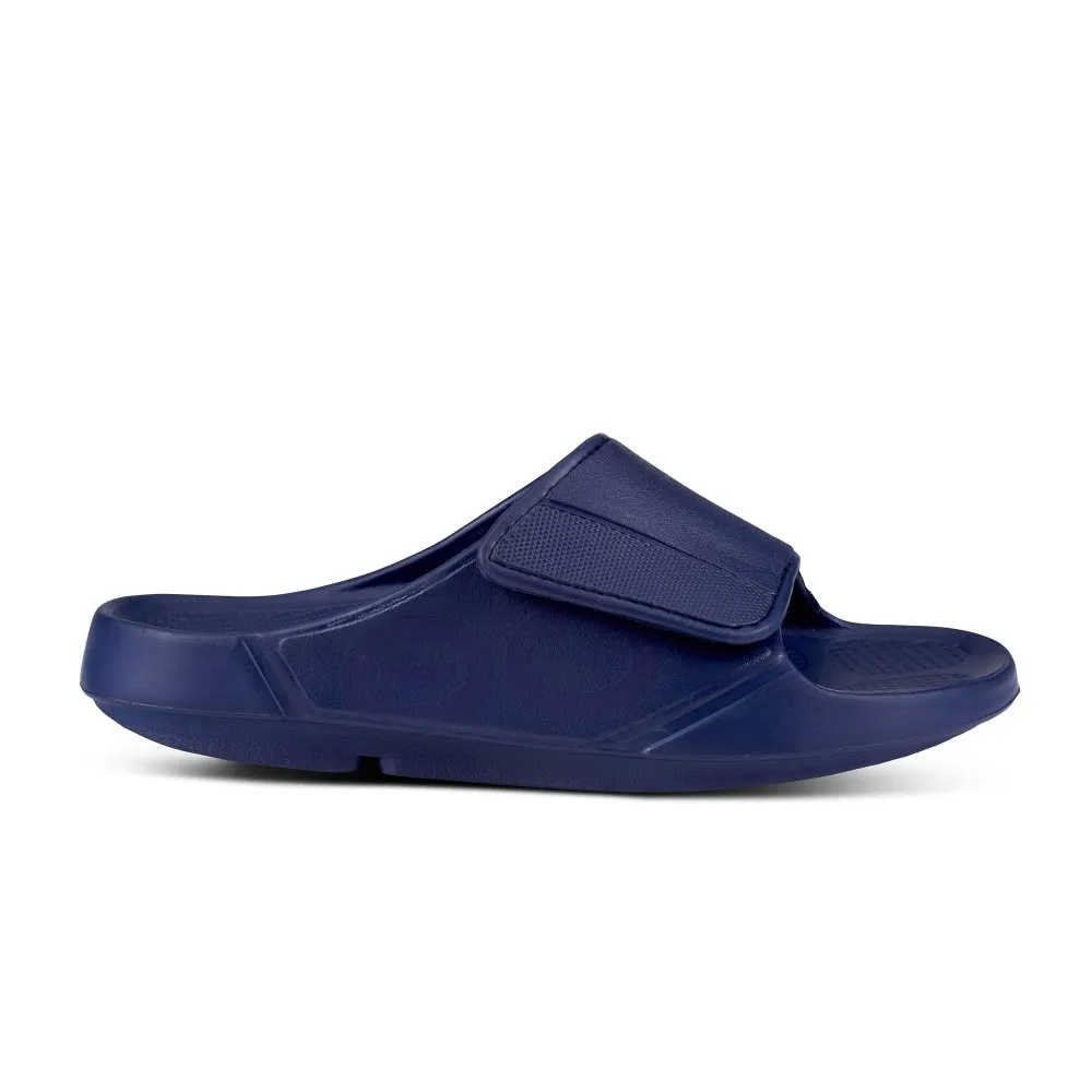 Oofos OOahh Sport Flex Slide - Navy