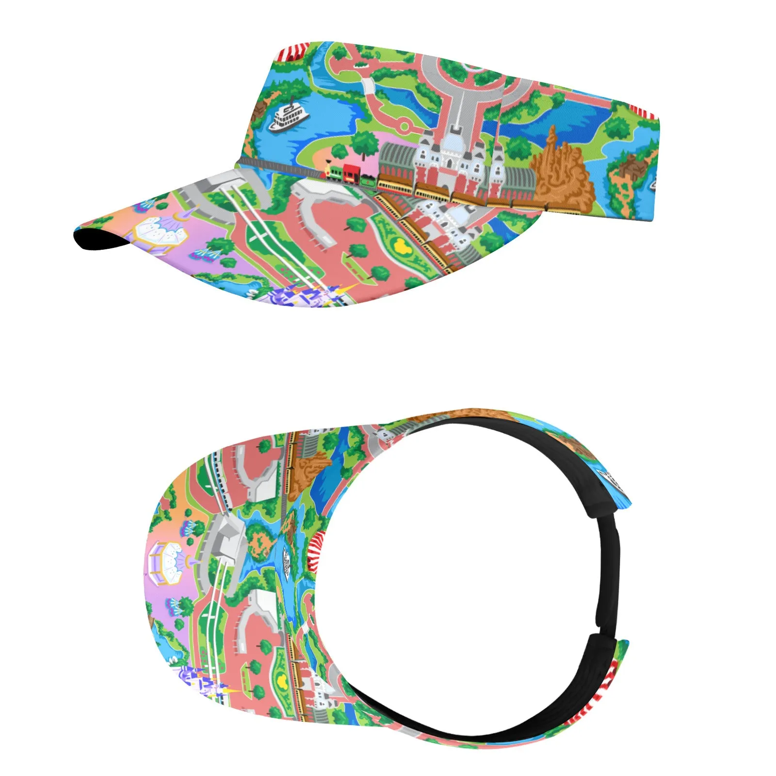 Park Map Athletic Visor