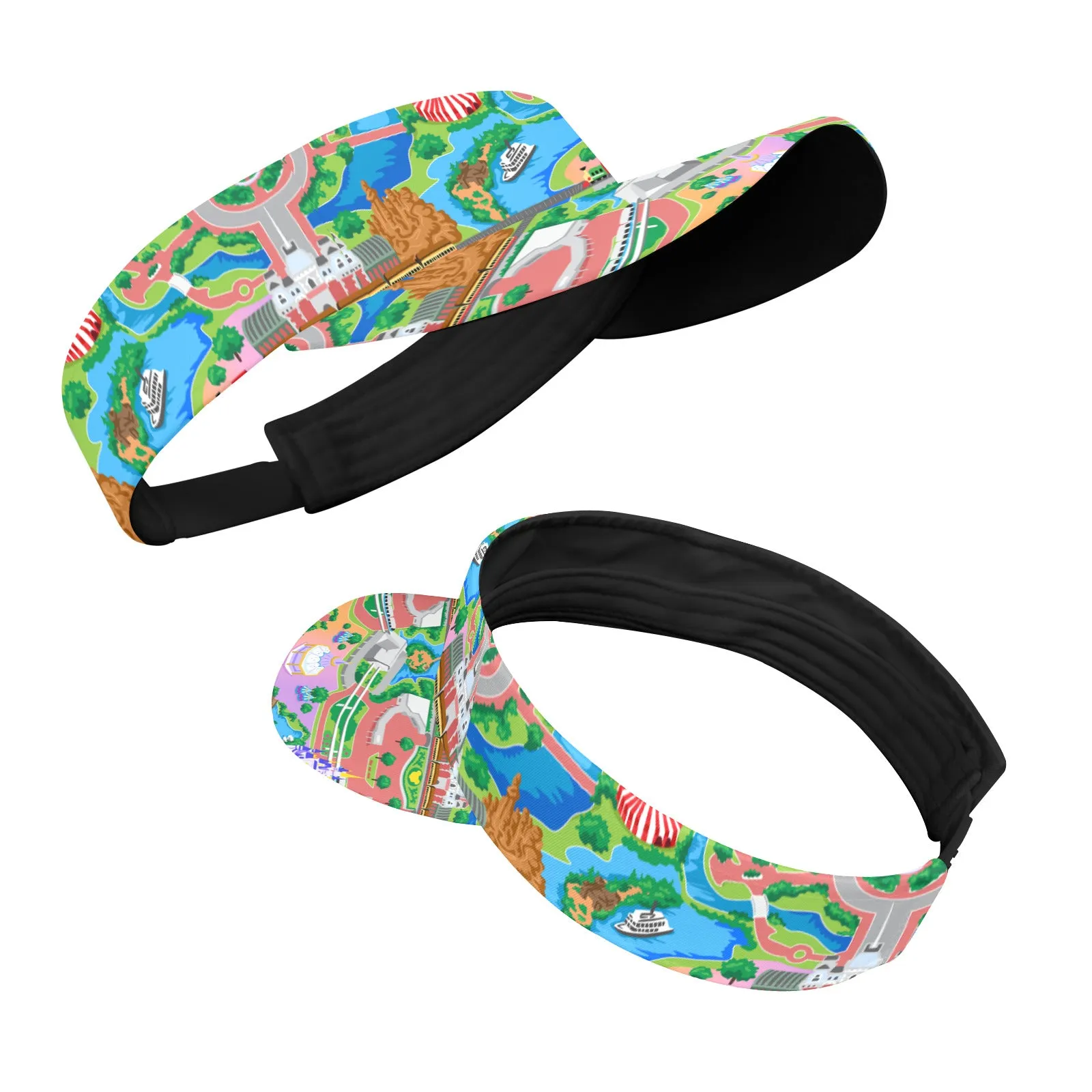 Park Map Athletic Visor