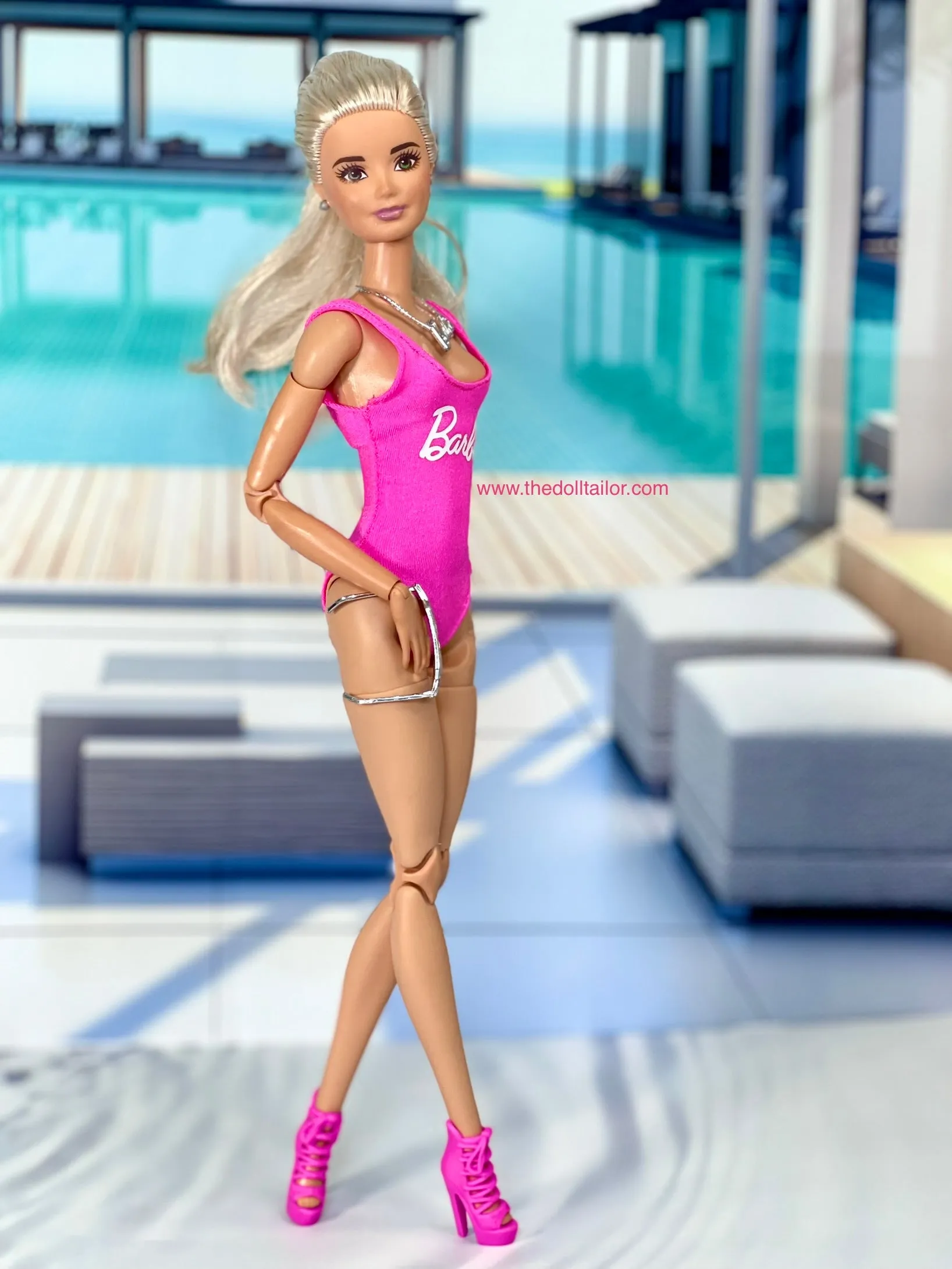 Pink bikini for Barbie doll