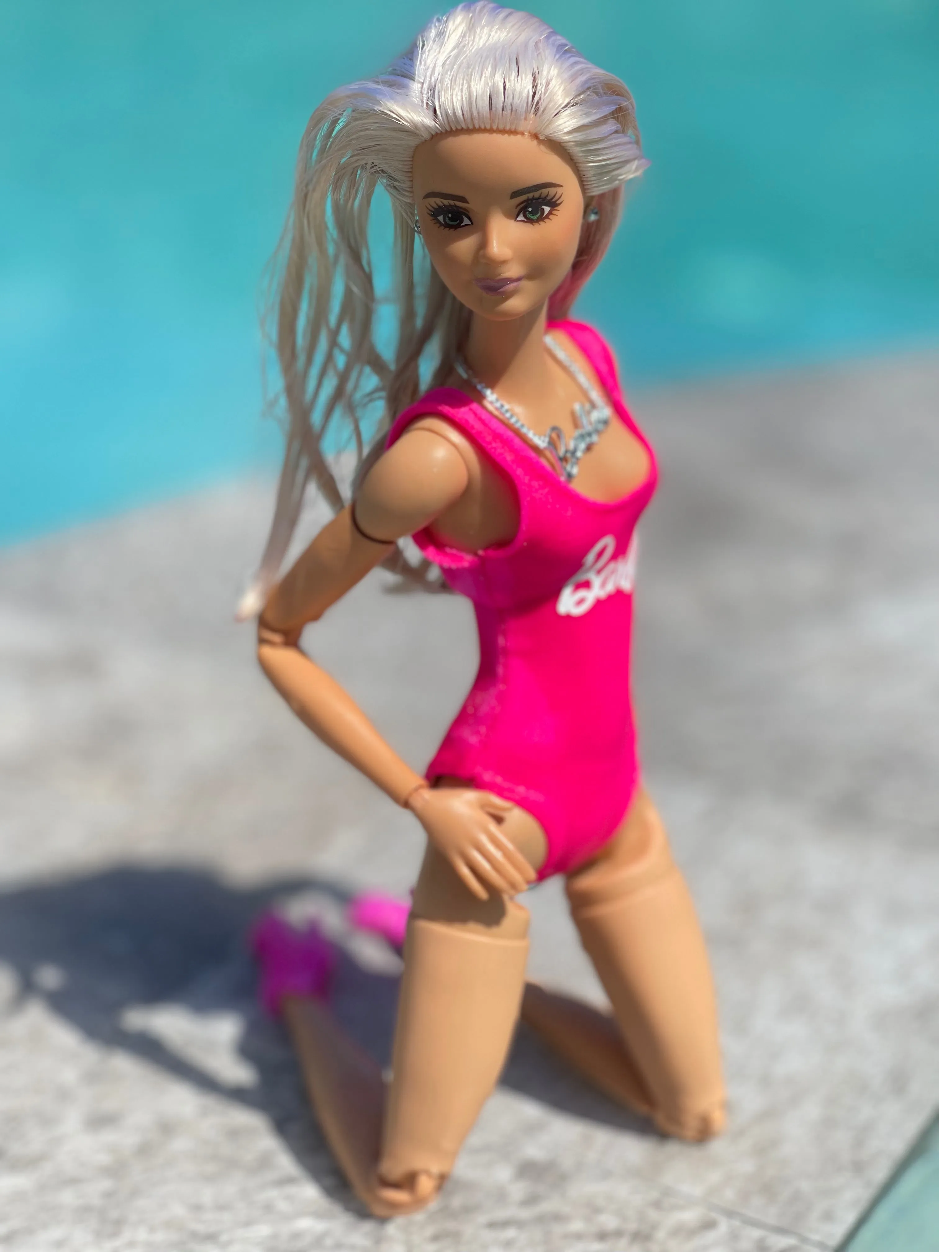 Pink bikini for Barbie doll