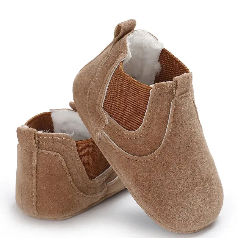 Plush-Lined Slip-On Booties