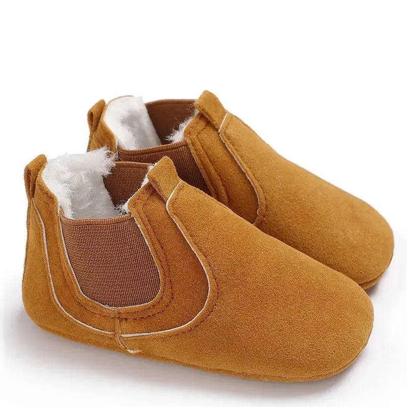 Plush-Lined Slip-On Booties