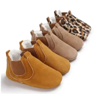 Plush-Lined Slip-On Booties