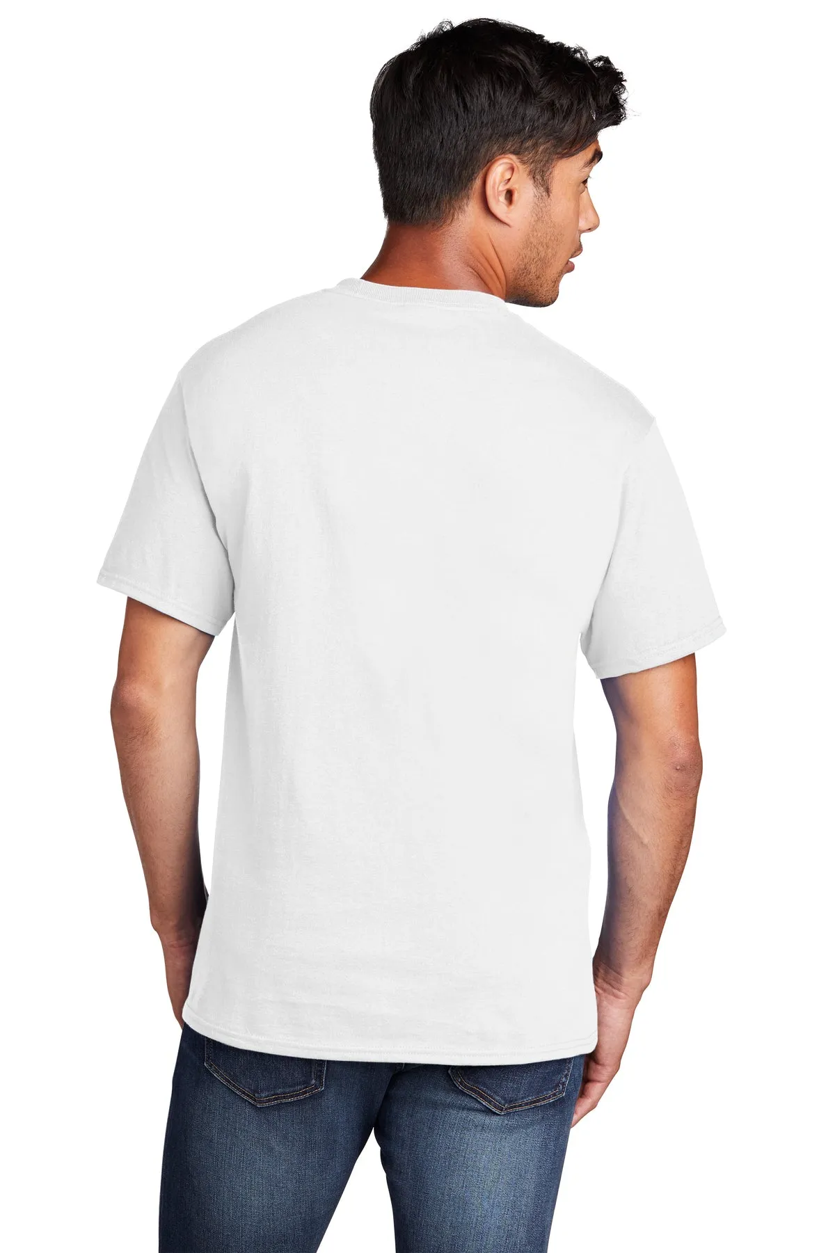 Port & Company Core Cotton Custom Tee's, White