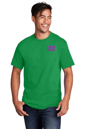 Port & Company Core Cotton Customized Tee's, Clover Green