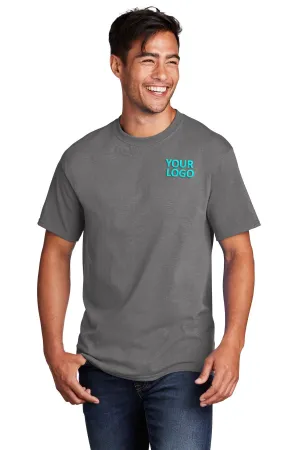 Port & Company Core Cotton Customized Tee's, Medium Grey