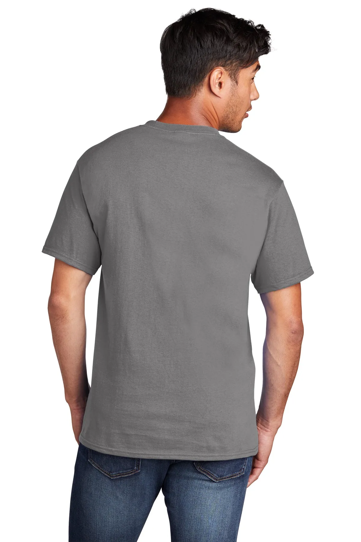 Port & Company Core Cotton Customized Tee's, Medium Grey