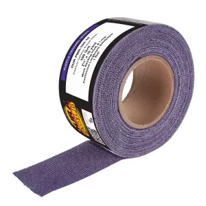 Premium 100 Grit Purple Ceramic Mesh Longboard Sandpaper, 2-3/4" Wide Continuous 10 Yard Roll - Dustless Hook & Loop Backing for Auto & Woodworking Air File Long Board Sanders, Sanding Block