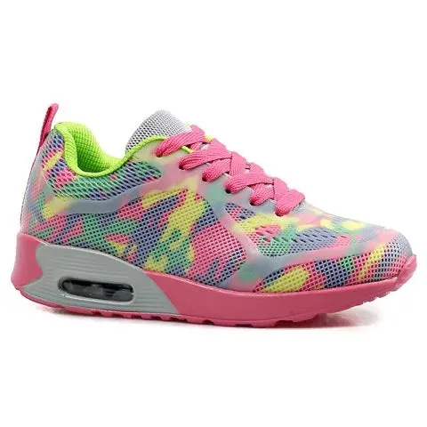 Pretty Cushion Floral Print Athletic Shoes