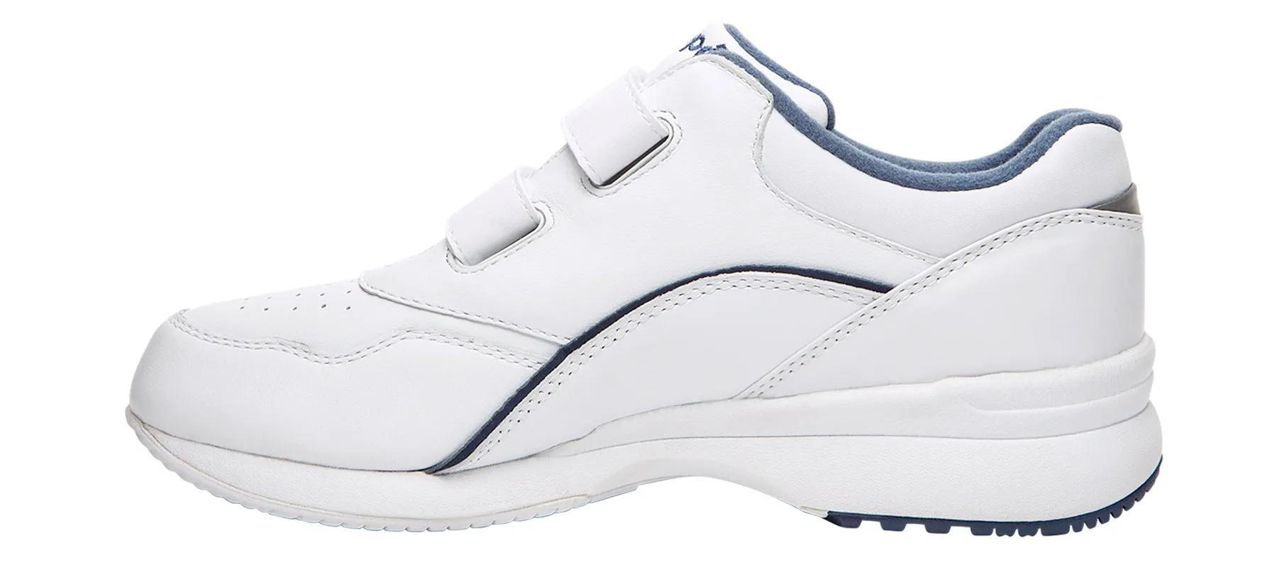 Propet Women's Diabetic Casual Shoe - Tour Walker Strap W3902- White/Blue