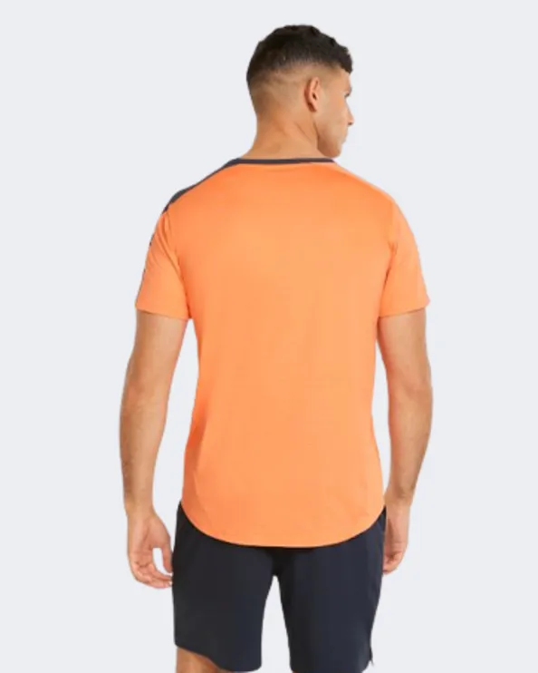 Puma X First Mile Short Sleeve Men Running T-Shirt Deep Apricot