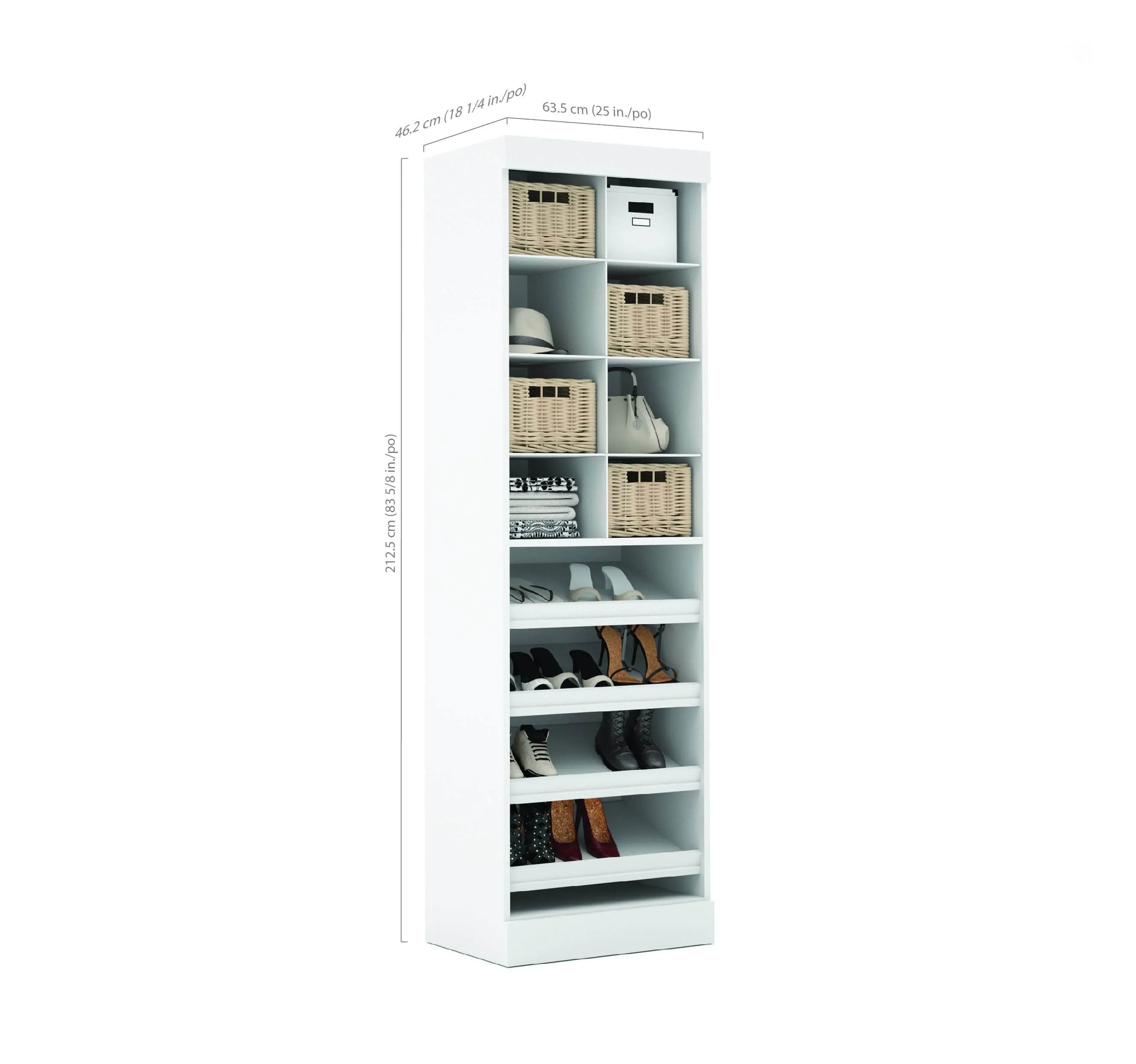 Pur 25“ Closet Organizer - Available in 3 Colours