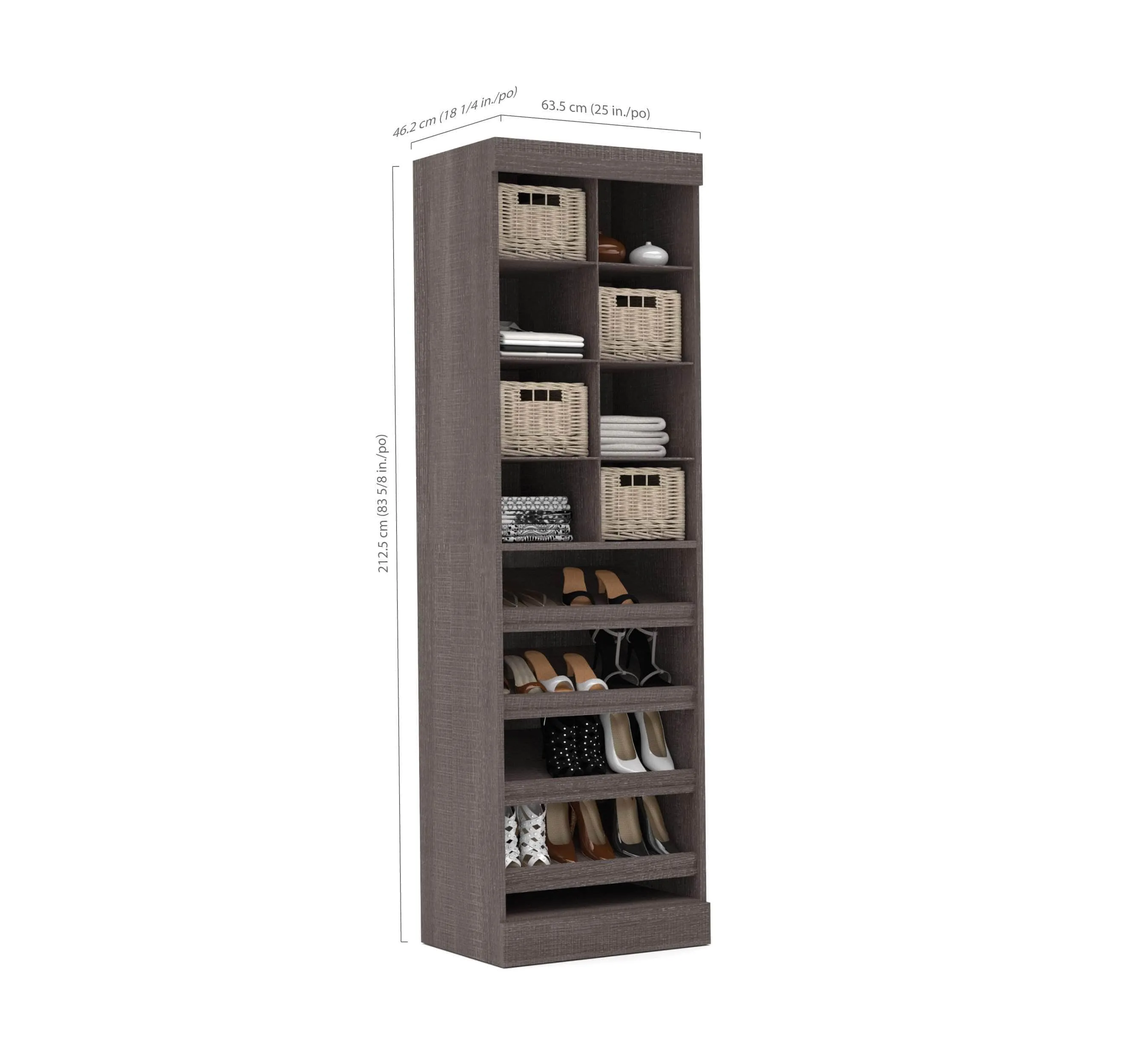 Pur 25“ Closet Organizer - Available in 3 Colours