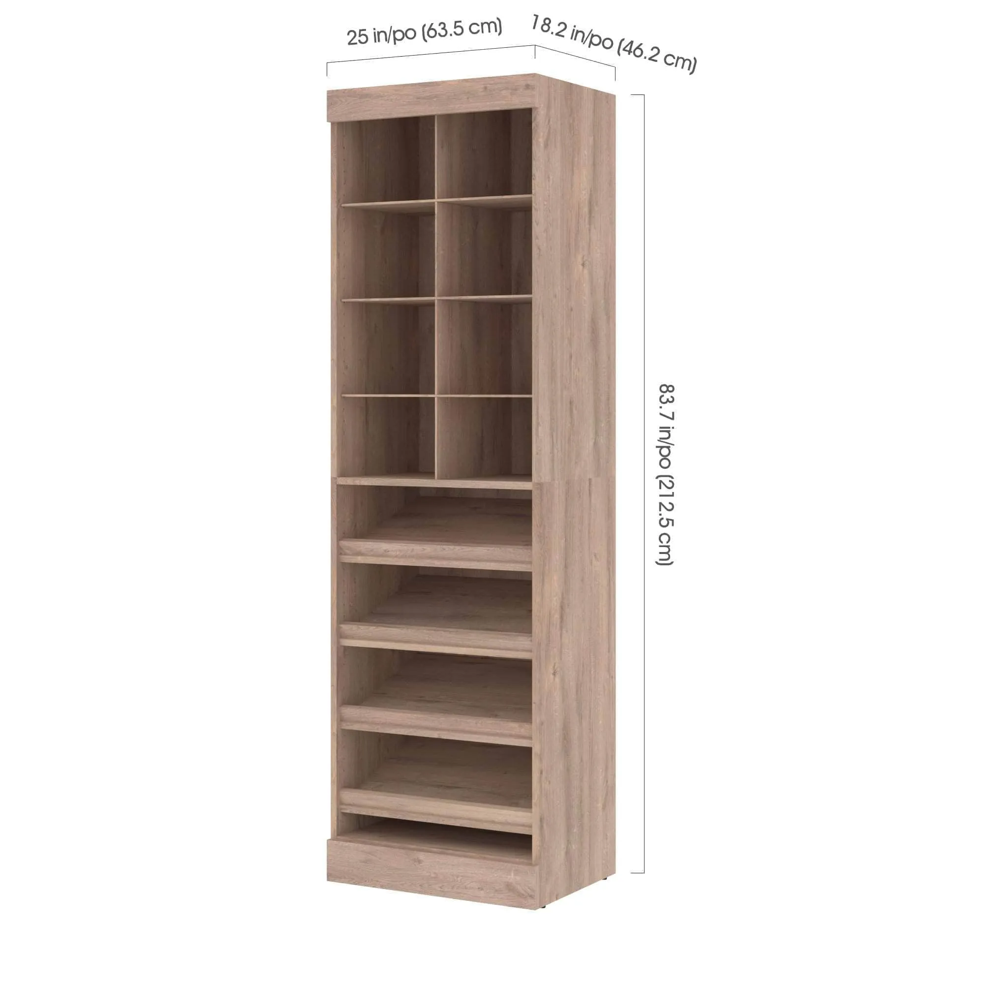 Pur 25“ Closet Organizer - Available in 3 Colours