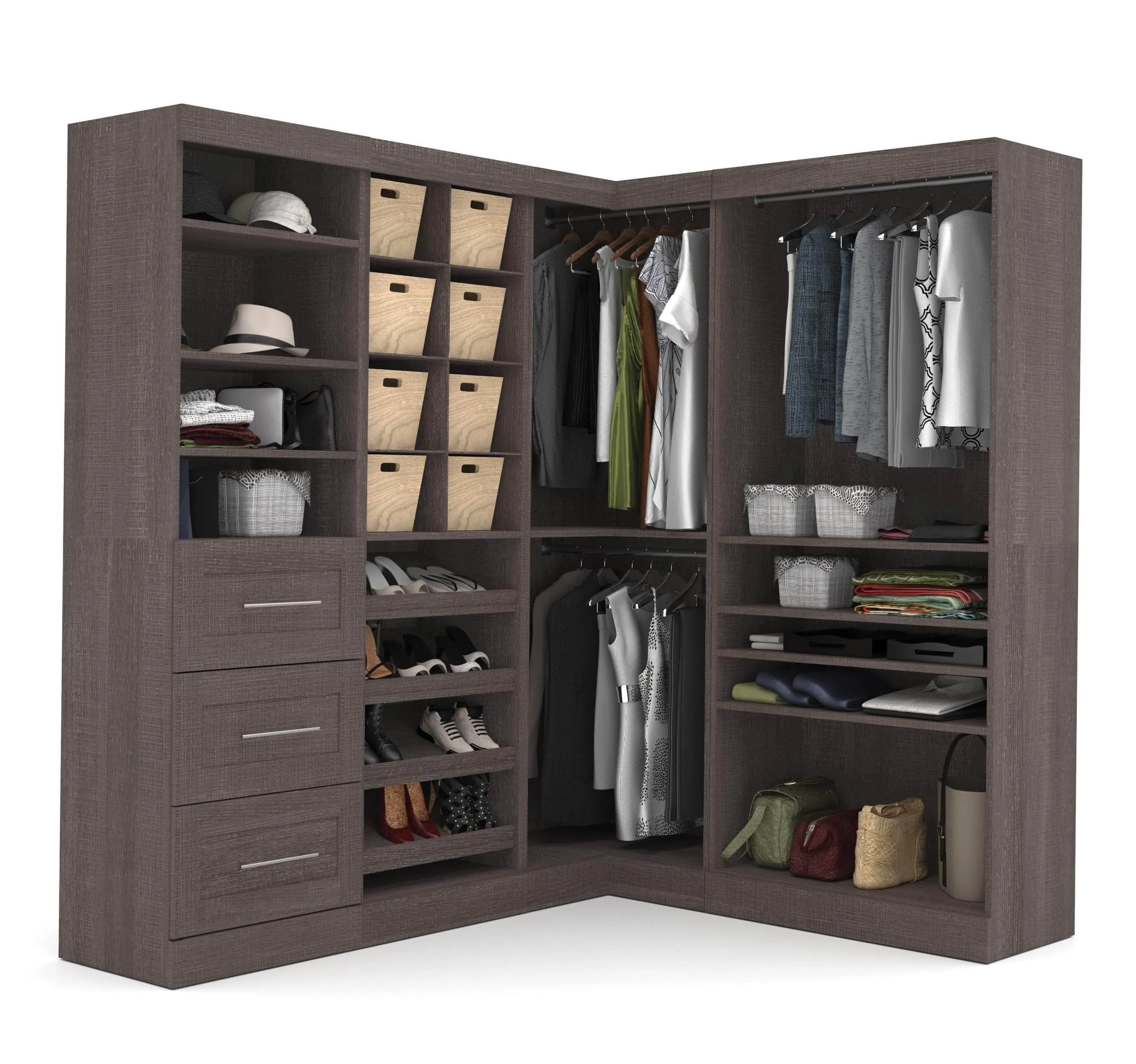 Pur 83W Walk-In Closet Organizer - Available in 2 Colours