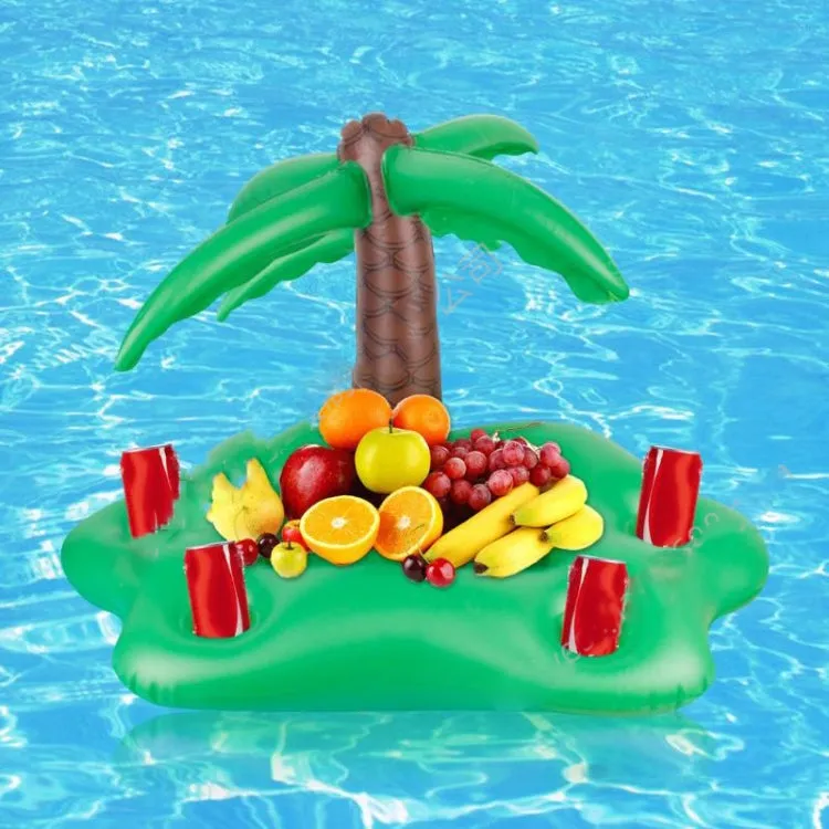 PVC Ice Bar Ice Tray Thickened Floating Bed Water Inflatable Floating Row(Mushroom)