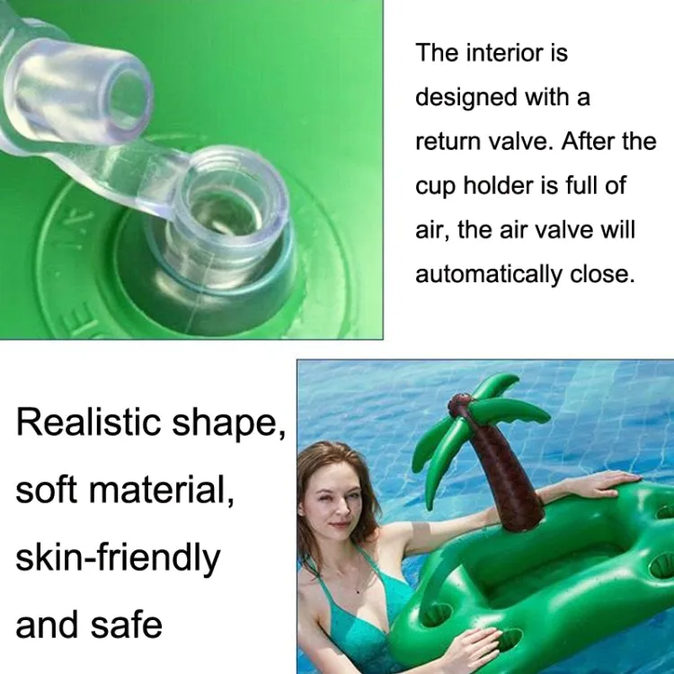 PVC Ice Bar Ice Tray Thickened Floating Bed Water Inflatable Floating Row(Mushroom)