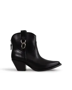 R13 LA | RING COWBOY ANKLE BOOTS