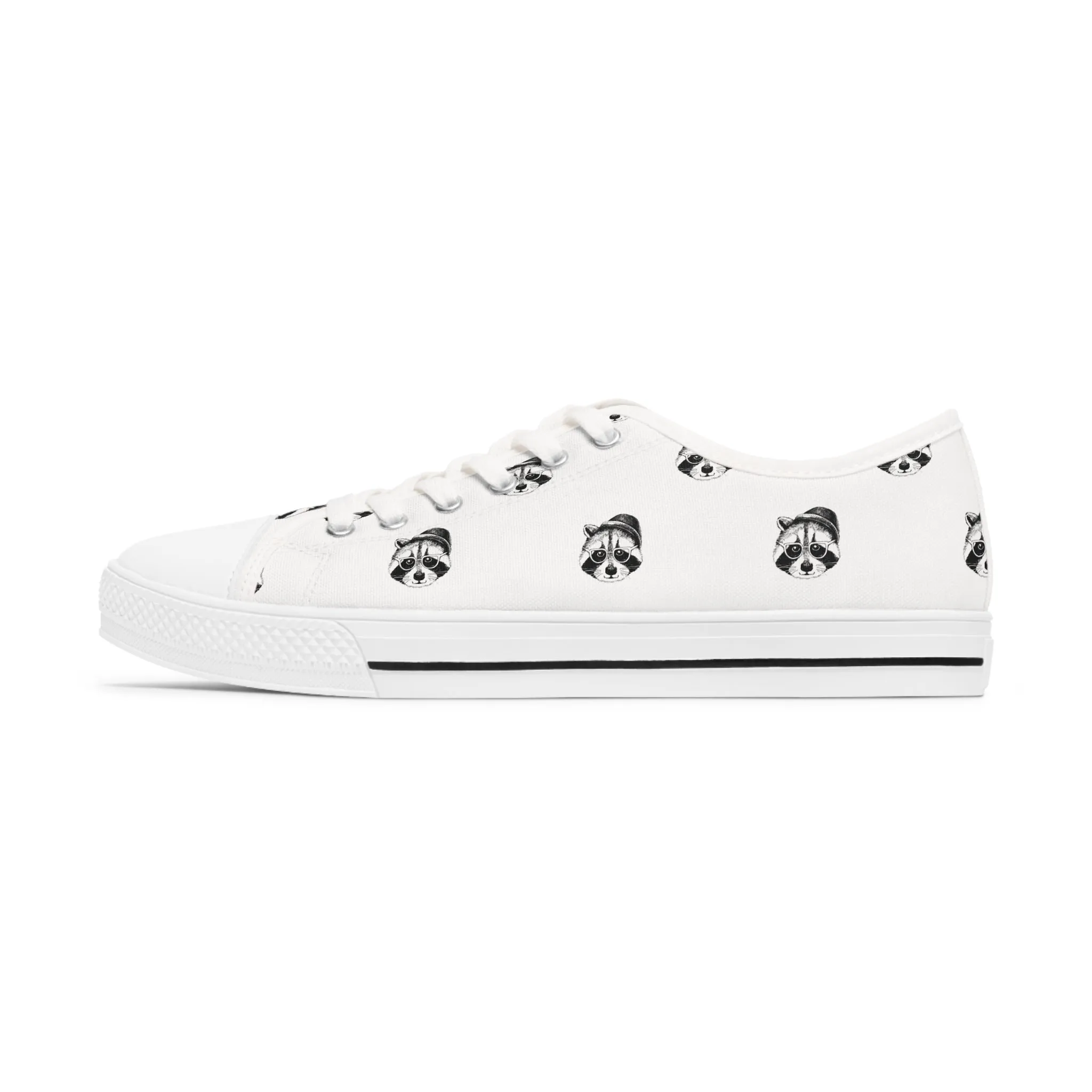 Raccoon Women's Low Top Sneakers