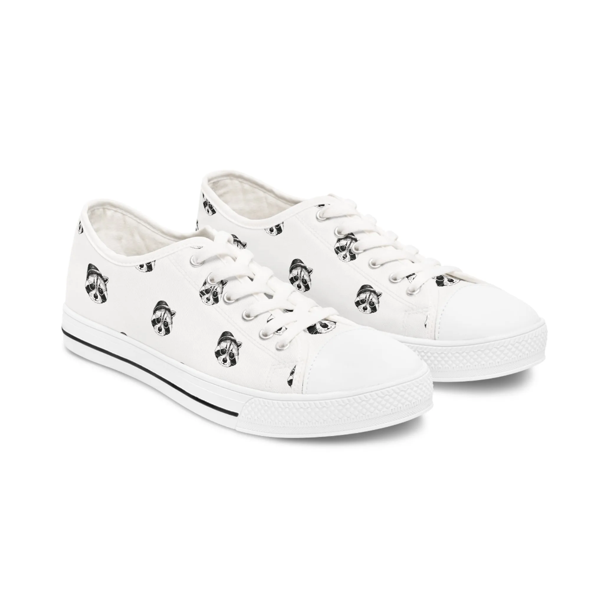 Raccoon Women's Low Top Sneakers