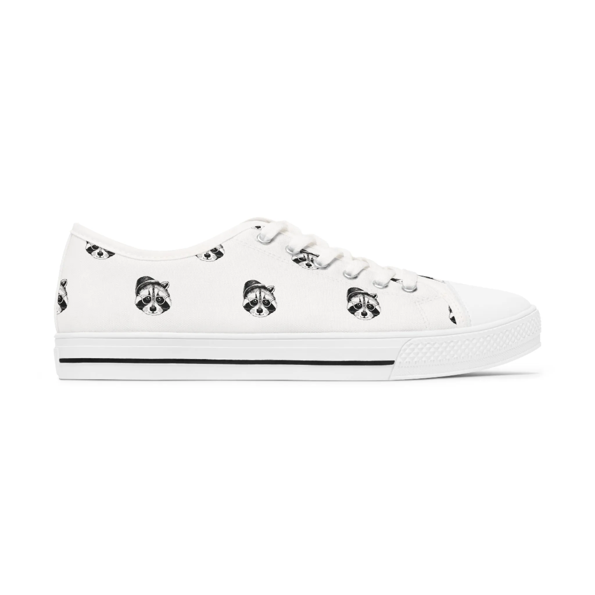 Raccoon Women's Low Top Sneakers