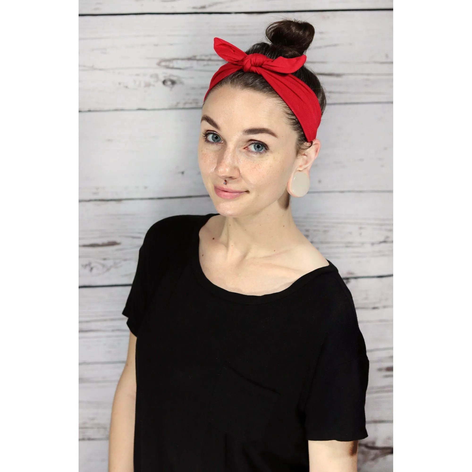 Red Bow Headband