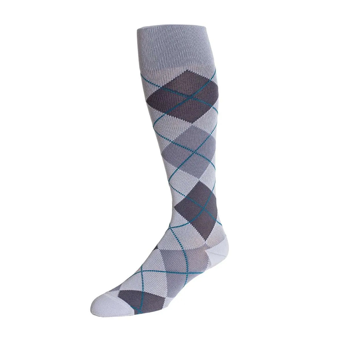 Rejuva Argyle 15-20 mmHg Knee High Compression Socks