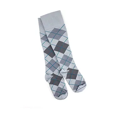 Rejuva Argyle 20-30 mmHg Knee High Compression Socks