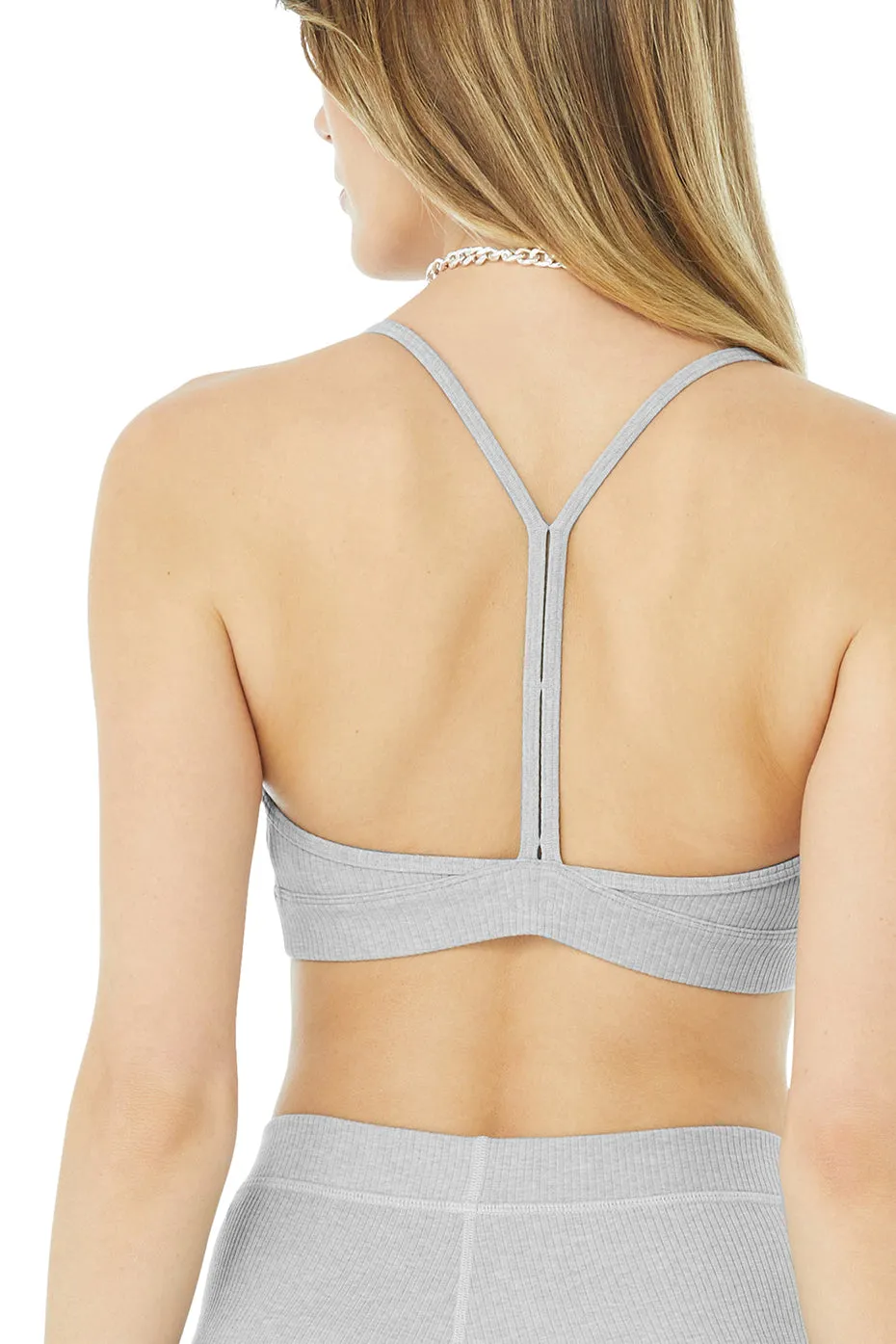 Ribbed Blissful Bra - Athletic Heather Grey