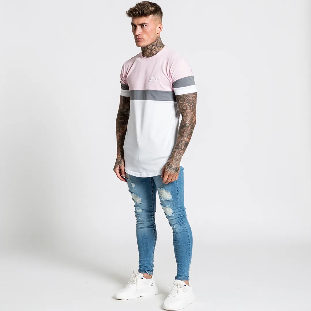 Samsen Tee - Pink/Grey/White