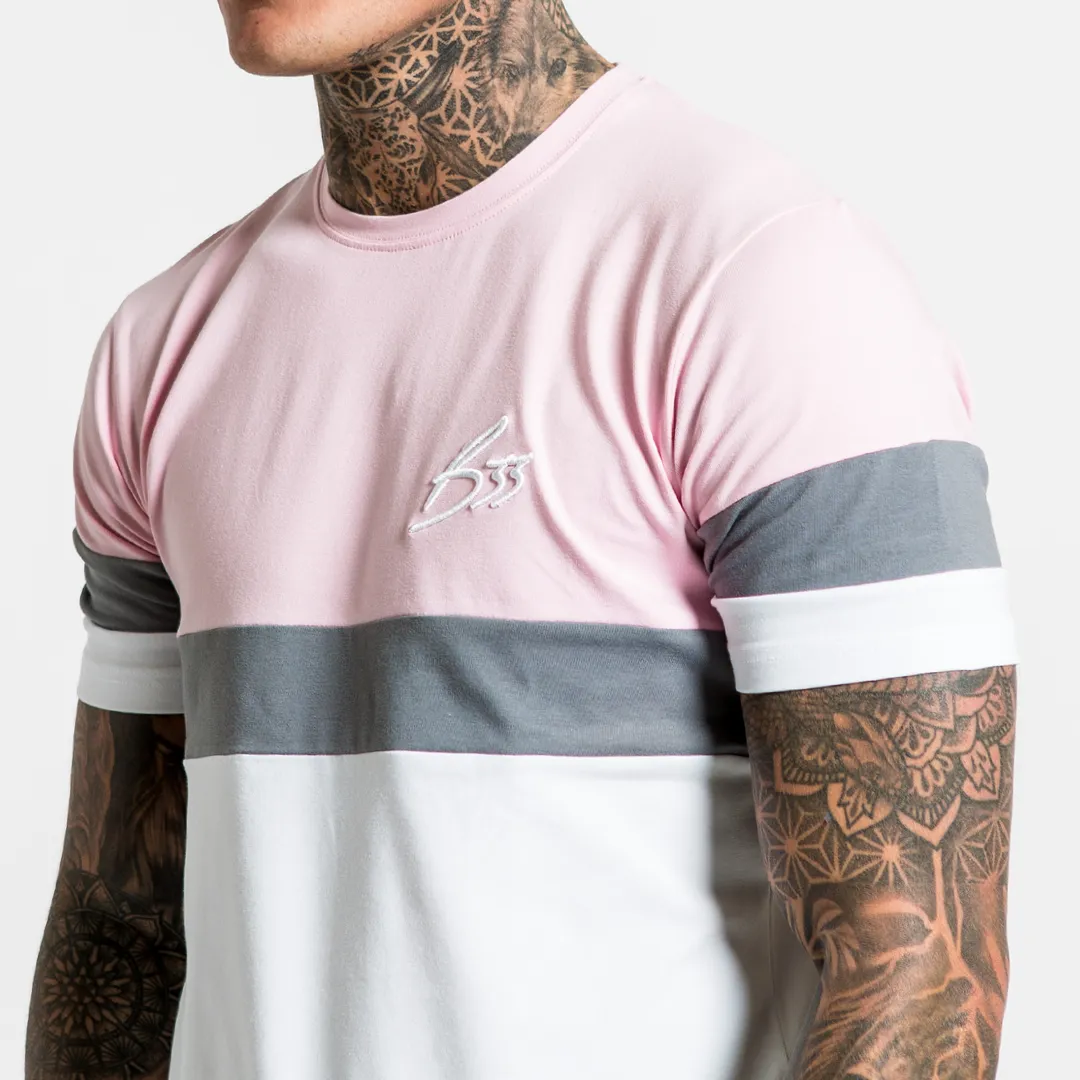 Samsen Tee - Pink/Grey/White