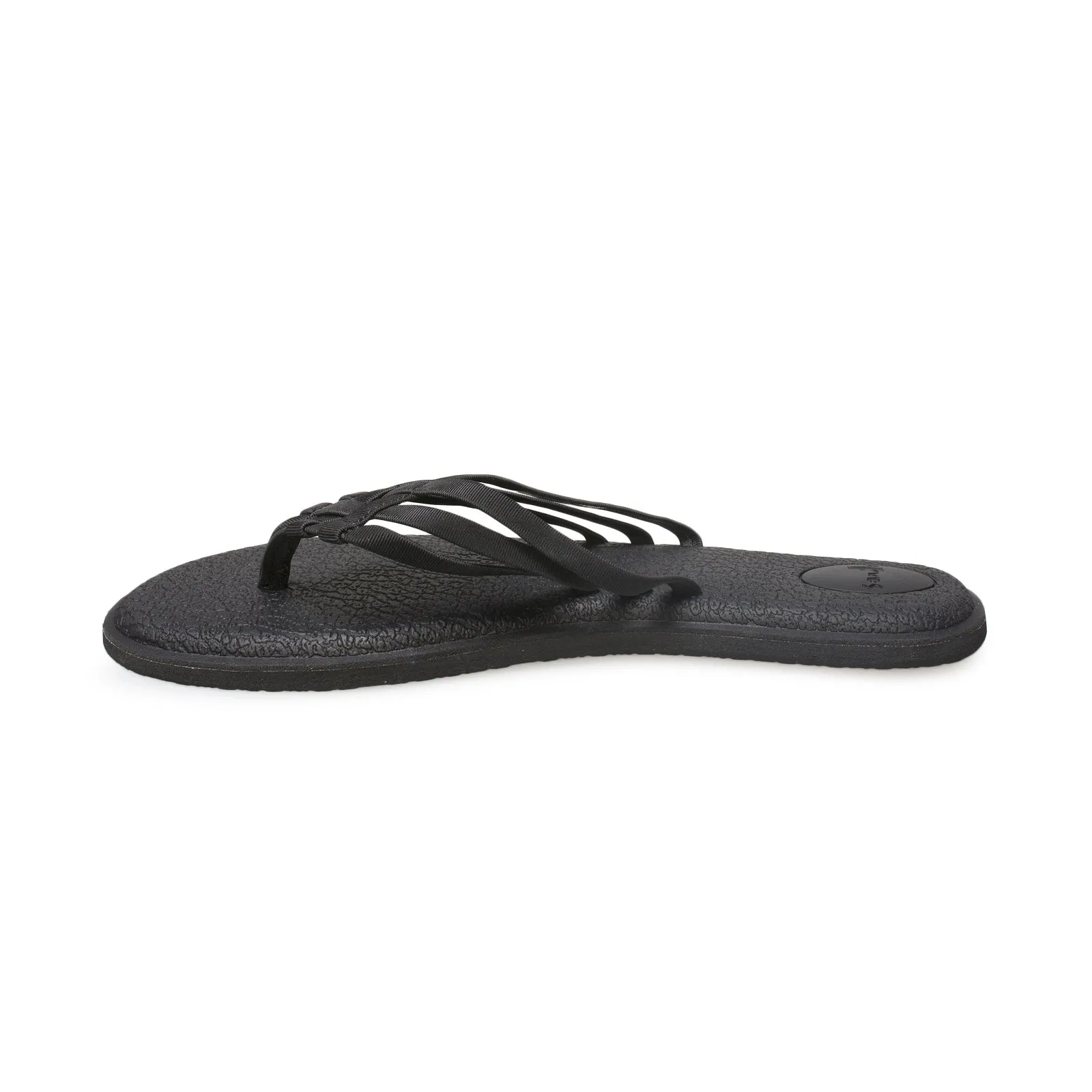 Sanuk Salty Black Flip Flops - Women's