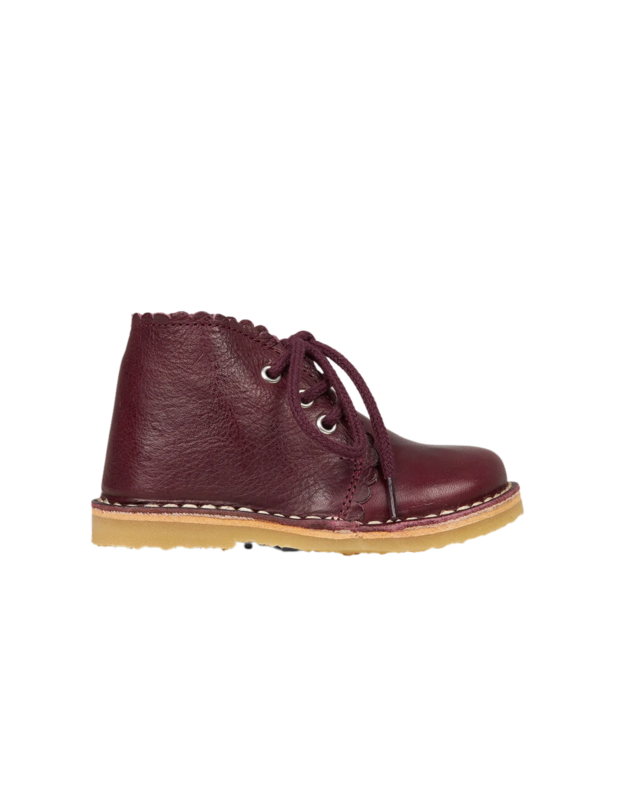 Scallop Boot - Plum